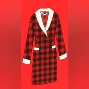 Martha Stewart Collection  women's Plush Robe One size fits most